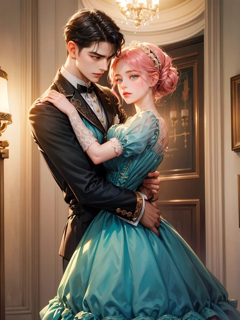 Delated the part selected.  She wears a victorian era dress,