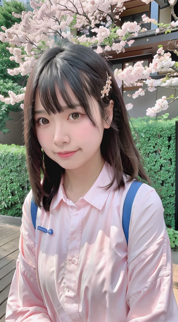 best quality, ultra high res, (photorealistic:1.4),blush,cute,(detailed face),light smile,
looking at viewer,
upper body, japanese clothes,
sunny,river,(cherry blossoms),blue sky,
