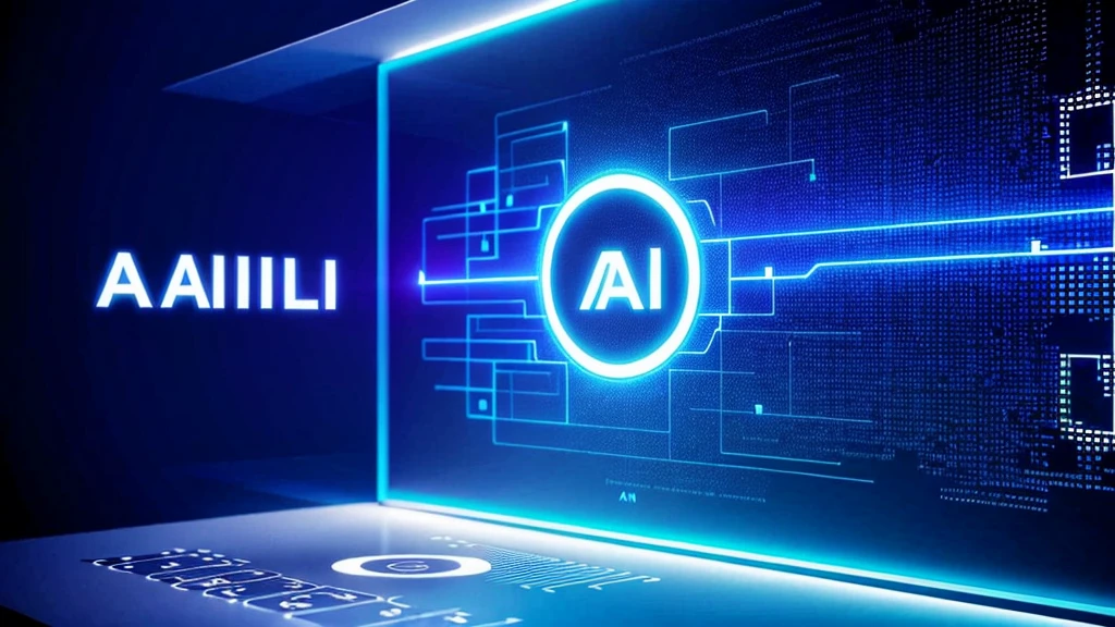 cool presentation intro image for presentation about ai
