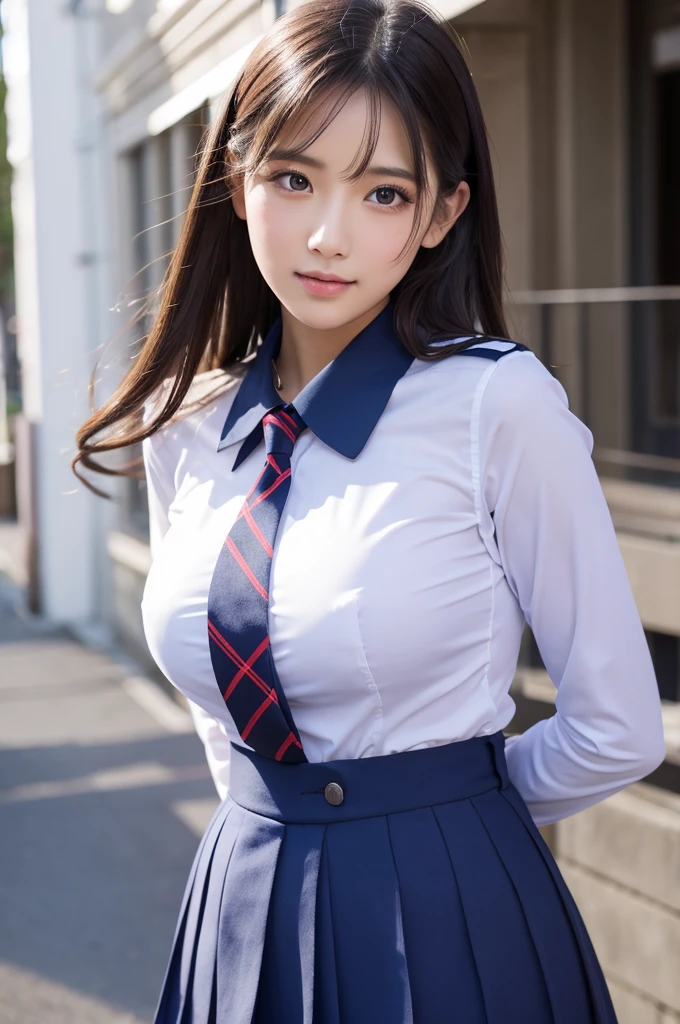 uniform tits beautiful girl
