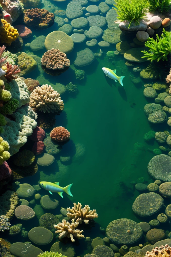 Ultra HD green Wallpaper with fish, green algae, sea, hd, photographic (iphone wallpaper)