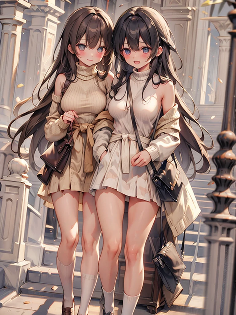 (((two person))), exceptional ,best quality ,(((two naked beautiful girls are talking side by side))), in school, wearing diaper and shoulder bag, (crying face), tear, long socks, uniform ribbon (((all girl's naked breast))), (naked nipple), embarrasing face thin legs , embarrassing ,(((sit and open her legs on school corridor))), (surrounded by many public view) ,cute eyes,2_girls,urine_stain,women,diaper,crotch stained