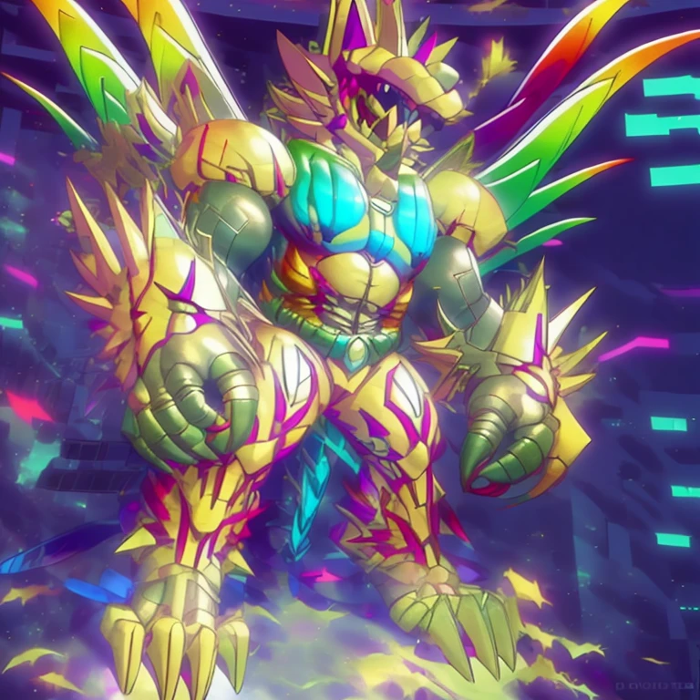 (masterpiece. official art. 8k. best quality. detailed full body. full body.)
(situation 1 : dominating The Phoenix Wolf. The Phoenix Wolf is over 1000 meters long. focus GIANT mechanical Muscular The Phoenix Wolf is trampling the car. Looking down.)
(situation 2 :smoke and flames rising from the destruction in the city)
(Additional details 1: Wearing golden Armor. Cape. Helmet. real texture material. whole body shines like metal. emphasizes the muscles. suit fully made of metal.Robotic suit).
(Additional details 1.5: The arms are golden. The lower half of the body is golden. The wolf-shaped helmet has sharp fangs. The whole body is golden. The chest area is also golden. There is a ring above the head.).
(Additional details 2: Detailed head. Detailed Body. Detailed abs. gigantic muscles. HYPER MUSCLES. Gigachad Muscular. big muscle. pecs. triceps. traps. unusually developed muscular body. body full of huge muscles. showing off muscles. pectorales enormes. Exaggeratedly huge muscles. huge muscles. long legs.).
(Additional details 3: Spread wings. It has wings. The claws are sharp. Sharp teeth.). He is laughing defiantly. The claws are sharp. Sharp teeth.).
(Additional details 3.5 : nj5furry, He is laughing defiantly. medieval armor.).
(Additional details 4: golden dick, golden cock, golden hyper penis. hyper golden penis. big penis)
Armored Flazzard. The armor is like dragon scales..