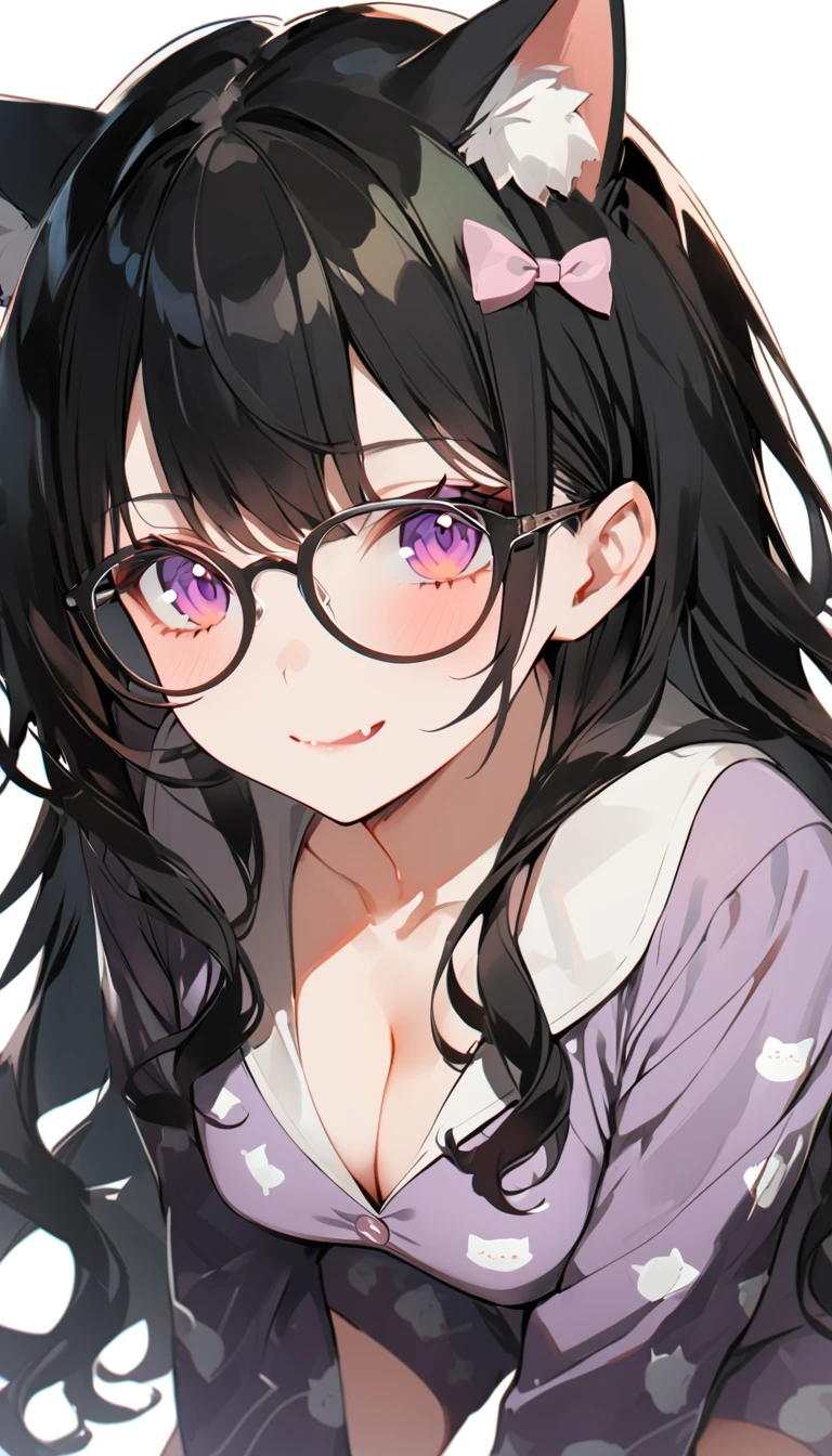 a young cute girl, glasses, braids, black hair, (sleeping), full body, pajamas, BREAK, (anime:1.5), (Masterpiece, Best Quality: 1.2), (Ultra High Resolution: 1.2), (RAW Photo: 1.2), (Ultra Detailed CG Unified 8k Wallpaper: 1.2), (Beautiful Skin: 1.2), (pale Skin: 1.3), (Beautiful pretty face: 1.3), (super detailed background, detail background: 1.3), (Ultra Realistic Photo), (Hyper Sharp Image), (Hyper Detail Image), (Hyper Sharp Focus: 1.5), (Ultra Sharp Focus: 1.5)