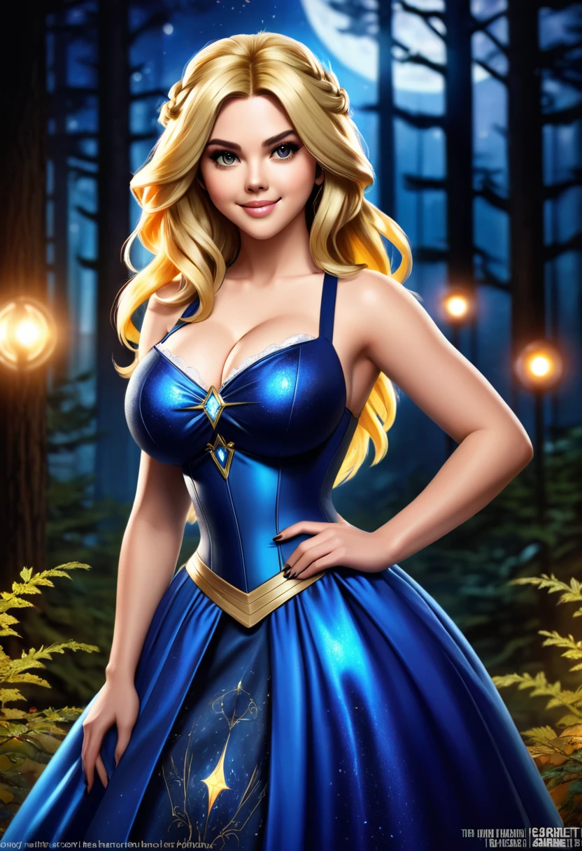 Colored pencil sketch with a hybrid fairytale and science fiction theme. The scene features an extremely beautiful humanoid wholly mammoth. She has bright eyes, thick fleshy lips, and a wide smile, with long blonde hair, realistic and perky breasts, and visible cleavage. She wears a Renaissance-era dress and stands in a sexy pose, smiling widely with detailed, wide eyes and an alluring gaze. The art style is ultra HD, rococo-inspired fantasy art with intricate details, showcasing her cute, charming expression and ideal figure. She has large, youthful, well-shaped breasts and an attractive, showcased ass, a slim waist, and a fit body with full, luscious lips. Warm lights illuminate the dreamy forest at night where she stands, with fluffy hair and a delicate, realistic face.
Incorporate a photorealistic blend of Scarlett Johansson, Alison Brie, and Selena Gomez with a symmetrical face, detailed in 8K high resolution, top-quality artistry in the style of "Breath of the Wild." The masterpiece features graphite shading, stencil marks, and airbrushed acrylic paint.
