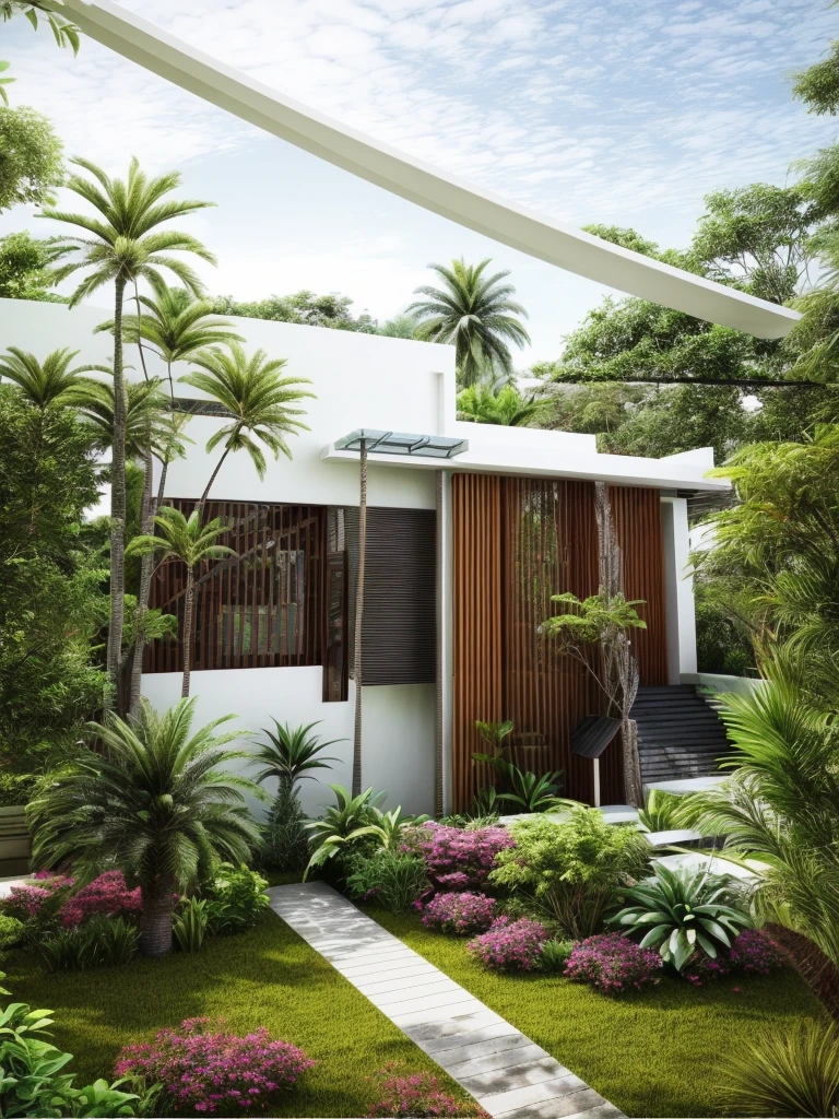 modern house, detail, realistic, Mable face in first floor, Masterpice