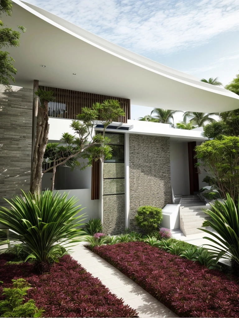 modern house, detail, realistic, Mable face in first floor, Masterpice