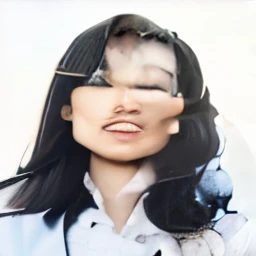 Replace clothes into black coat and white shirt 