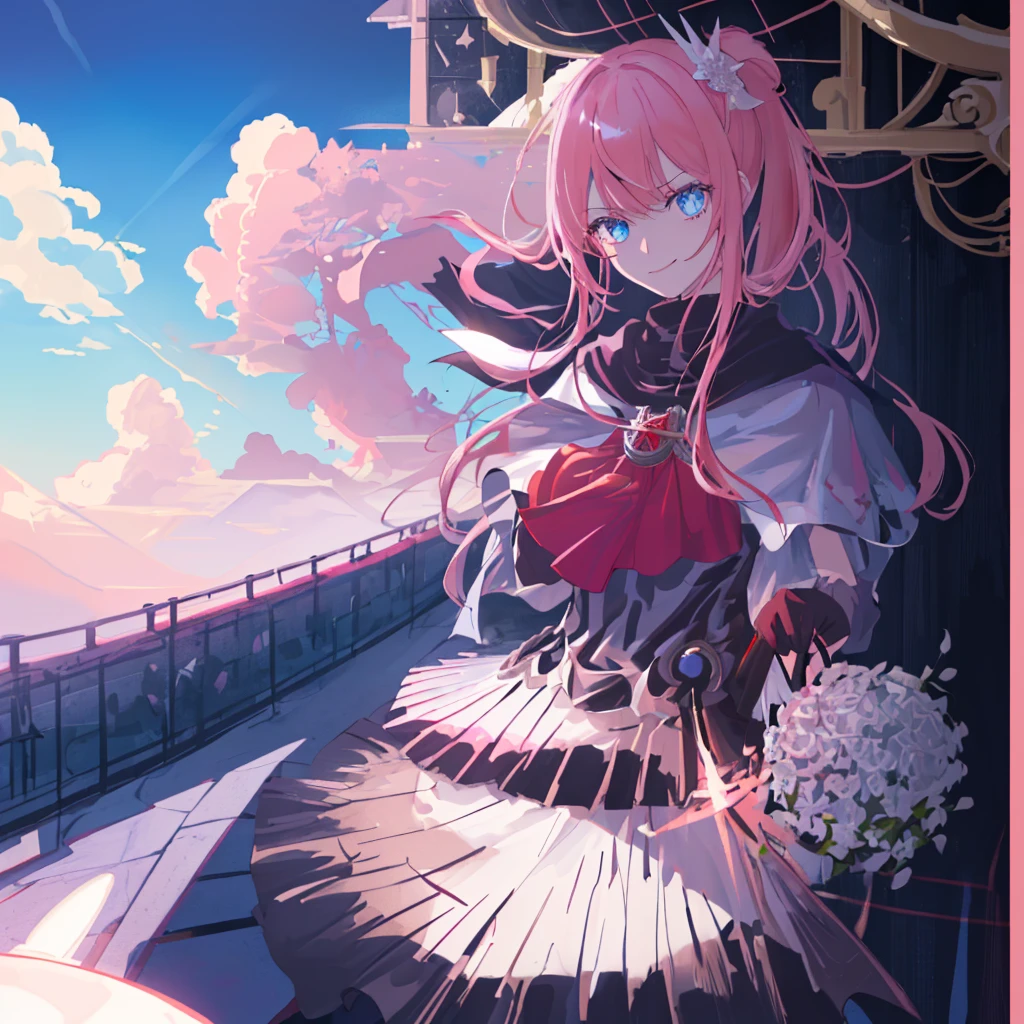 [(conversation room Background:1.4)::5],Original,(Illustration:1.1),(Best Quality),(masutepiece:1.1),(the Extremely Detailed CG Unity 8K Wallpapers:1.1), (Colorful:0.9),(mid-shot:0.95),(very detailed beautiful upper body),Dynamic Angle,(Solo:1.2), (girl),(((Adult))), (Detailed beautiful eyes:1.15), (Beautiful face:1.15), (glowing sky blue eyes:1.25////),(jewely eyes),(pink medium hair),(Blunt bangs),(half updo),(Red Star Hairpin),(+perfect hand+:1.21),(Draw an illustration of a fantasy girl),(Religious),(Wearing fantasy knight clothes),(white knight),(Contempt and contempt),Furious,(Beautiful Slender Girl),((Adult)),((furious laugh)),((evil smile)),((upper body)),