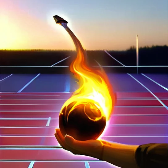 Launch fireball, hand holding fireball, fireball