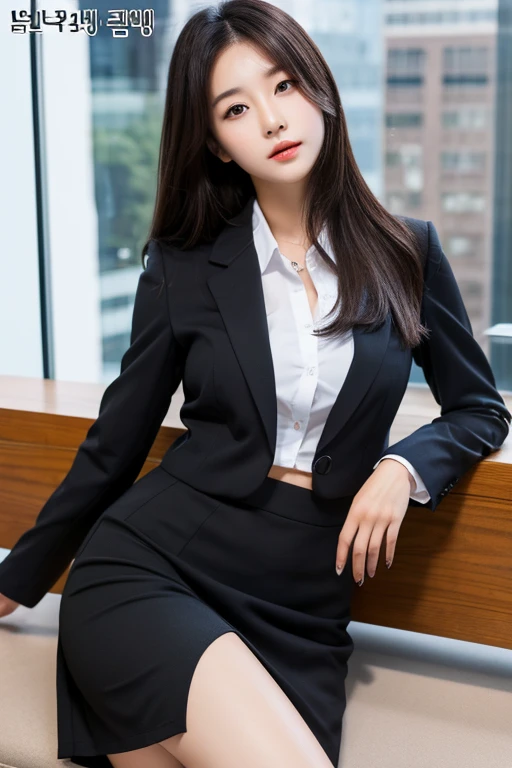 Adult content works、Face sitting、Korean girl in her 20s、Big 、Thighs are beautiful、Mini tight skirt、Deep slit、business suit、Small waist、Long Hair、Black Hair、Beautiful skin、Beautiful eyes、high resolution