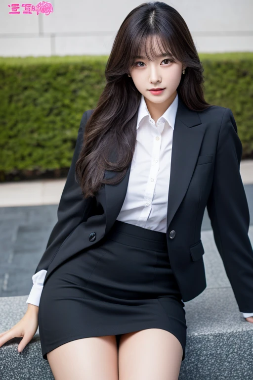 Adult content works、Face sitting、Korean girl in her 20s、Big 、Thighs are beautiful、Mini tight skirt、Deep slit、business suit、Small waist、Long Hair、Black Hair、Beautiful skin、Beautiful eyes、high resolution