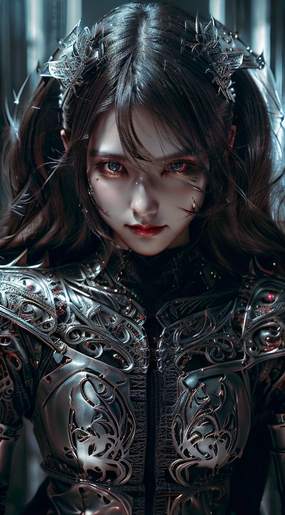 beautiful woman wielding big greatsword, fantasy warrior, intricate armor, detailed facial features, piercing eyes, luscious lips, flowing hair, graceful pose, dramatic lighting, cinematic composition, epic scale, highly detailed, photorealistic, 8K, hyper realistic, masterpiece, cinematic, dramatic, fantasy art