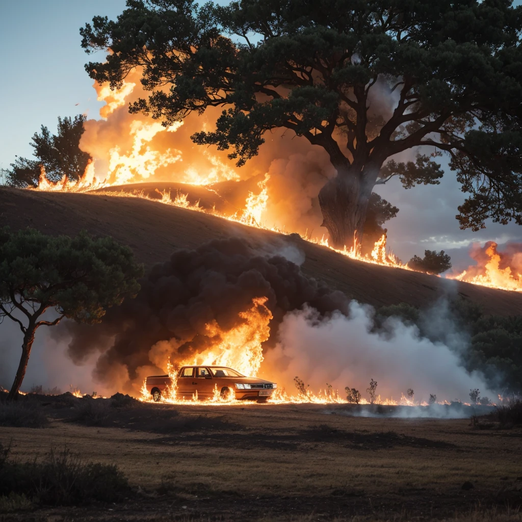 Erd tree on fire