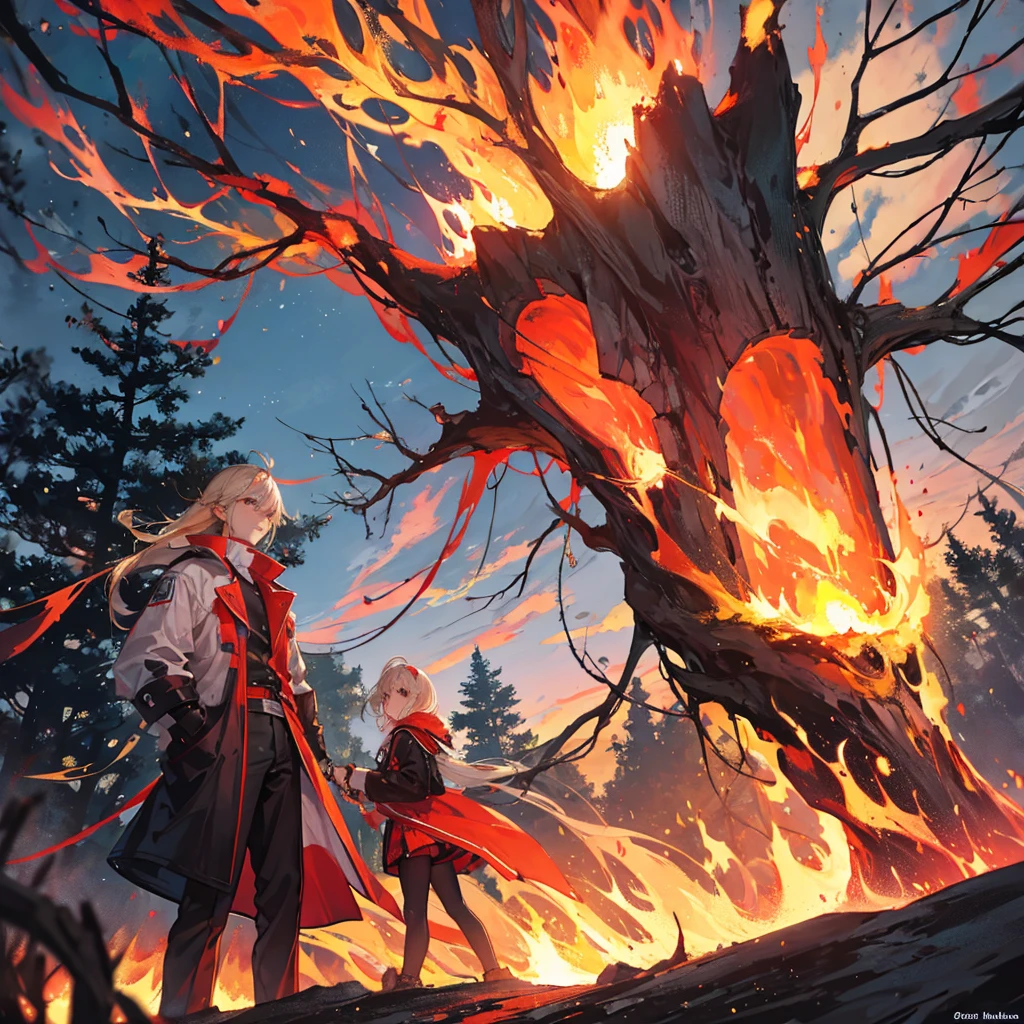 Erd tree on fire