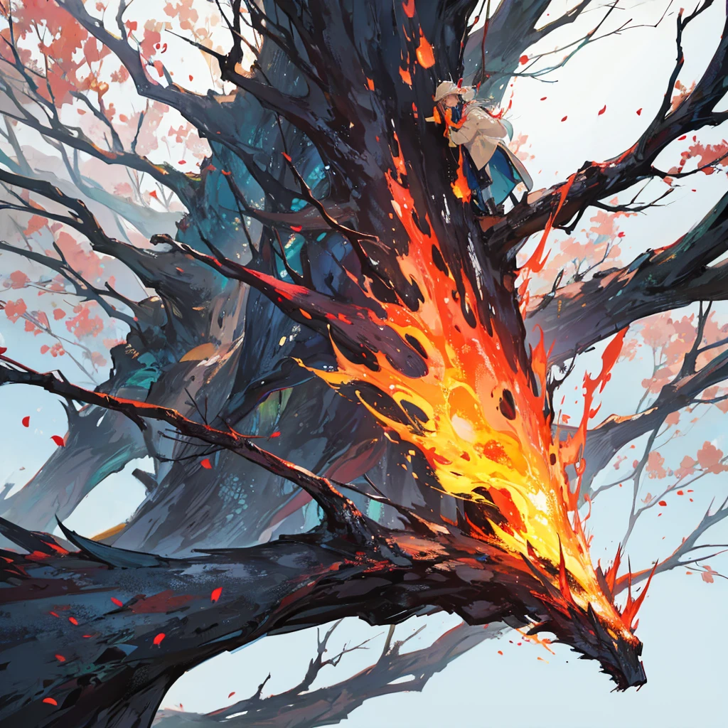 Erd tree on fire