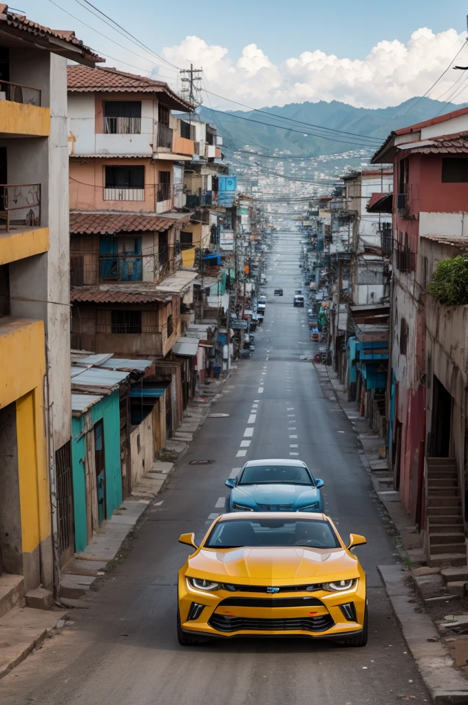 Camaro in the favela 2 men and a woman