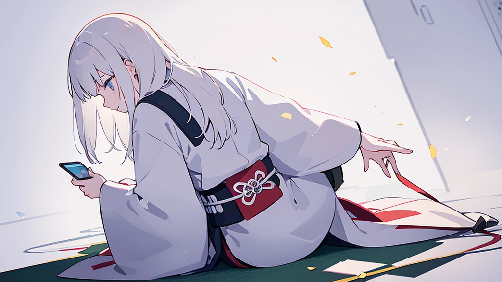 (masterpiece, best quality), otk spanking, 1boy , 1girl, 1girl spanking 1boy,red hair, white hair, pants pull , indoors, Japanese clothes, white panties, panty pull,   slapping,  spanking,  spanked, red butt,    <lora:otkspanking:0.85>