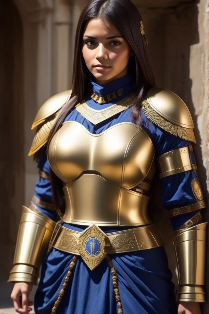 beautiful woman with roman legionary armor