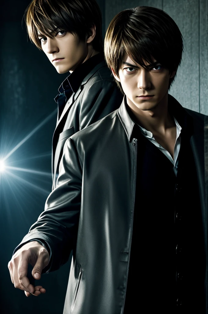 Light Yagami cold and sinister expression