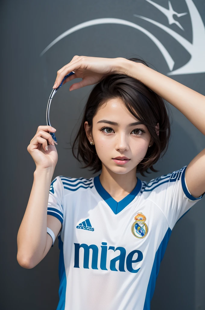 Real Madrid shield written plebeian madrid