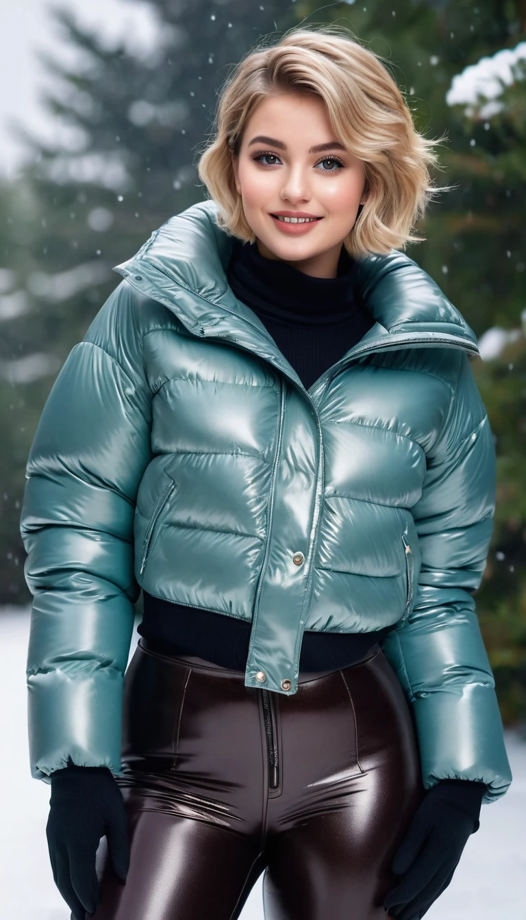 (((Night view)))、White Breath、Beautiful starry sky、In the mountains、smile、in the forest、winter、Cottage))、Sit in front of the bonfire、Stainless Steel Mug、Outdoor、(((Front open down jacket)))、Wear a sweater、Knitted hat、(((mini skirt)))、(Leg warmers)、(Trekking shoes)、 table、((Big Breasts))、Steam rising from a mug、I feel it、Wavy long hair、High resolution、High resolution、In 8K、Real Live Action、RAW Photosgraphy、Highest quality、masterpiece、tableトップ、erotic,White skin,knees, Absurd,Small face、masterpiece,Highest quality、超High resolution,RAW Photos,only,Beautiful poop,One person, One personで,whole body、very nice、Japanese women,(Realistic:1.4)、Photon Mapping、Realistic、Beautiful woman、物理ベースのonlyダリング、Qianfang、Depth of field rally background、 Soft Nose, Sparkling eyes、Glossy Lips、((Grab your skirt))、Spread your legs、(The detailed design of the black lace pink panties is visible.)、