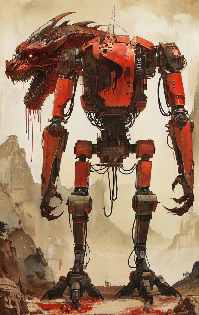 On a bright red campus"YES"Character、Draw a demonic creature with a strong, bloody face and bloody head, A huge dragon,There are a pair of huge dragon wings growing on their backs,Gigantic body,Huge tail with bone spurs,Science fiction horror art, sci-fi horror artwork, inspired by Aleksi Briclot, Fangs of the slaughter, horror fantasy art, Alexis Bricklot(Alexis Bricklot), horror concept art, veneno, Fantasy and horror art, Detailed illustration of 4K horror, demonic creature, dark fantasy horror art