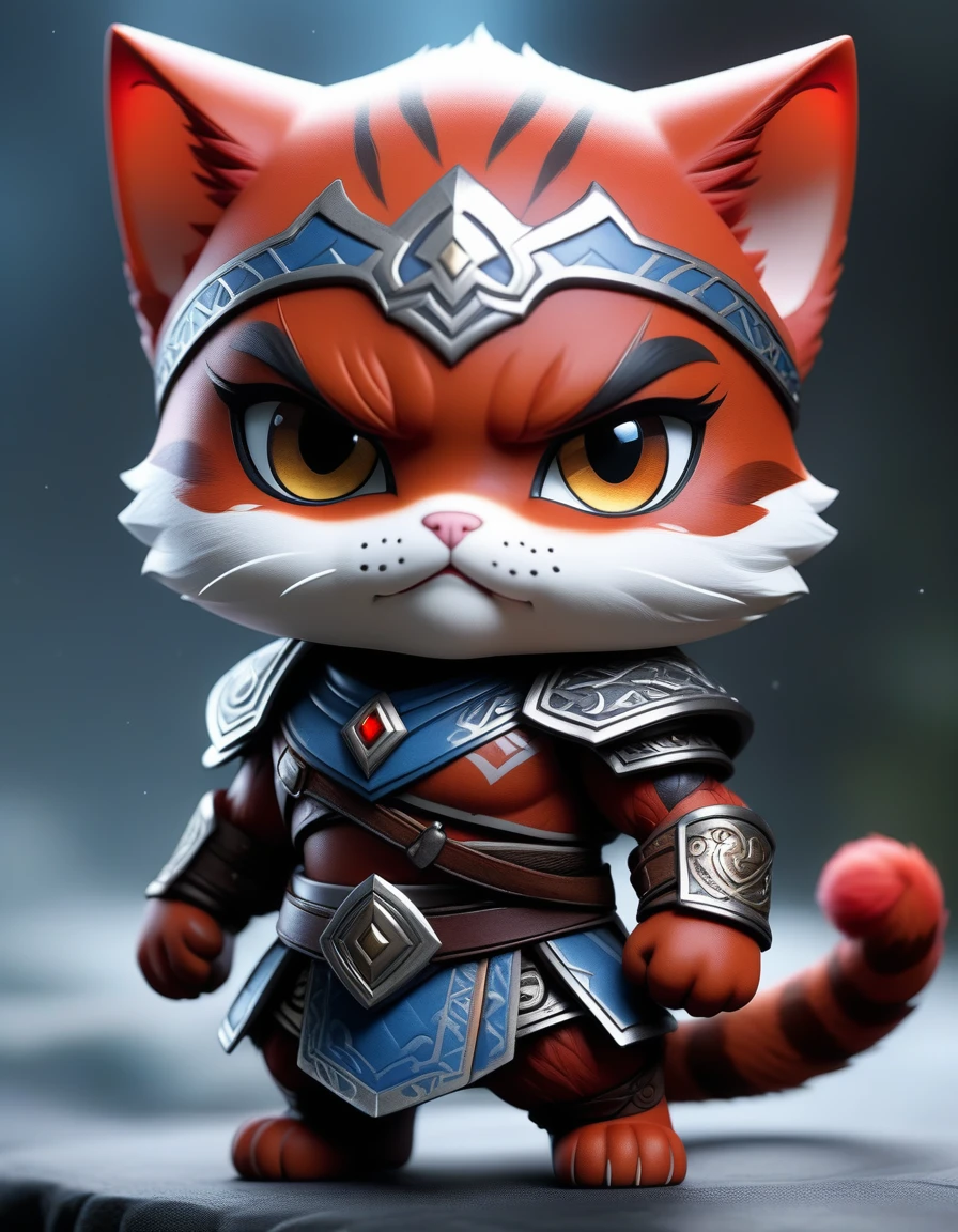 Superrealisticart "Cute Nendoroid and cartoon style high quality flat matte portraits (Cruel cat:1.1) mix ( God of war), Anime flat style, Thick Stretch, Medium close-up", (Solitary:1.2), Red tattoo,
Reality:1.5, Ultra-high resolution, 8K, Textured Skin, Realistic skin, Delicate skin, The most detailed, Extremely detailed, 8K wallpaper, rich and colorful,
(Dark Magic), (severe), Rings with gemstones, (Intricate details), (Ultra Detailed), 8K hdr, High Detail, Lots of details, high quality, Soft lighting, Theatrical atmosphere, Atmospheric perspective
(focus on), Color ink painting, . Extremely high-resolution details, photography, Realism is pushed to the extreme, Delicate texture, Lifelike
