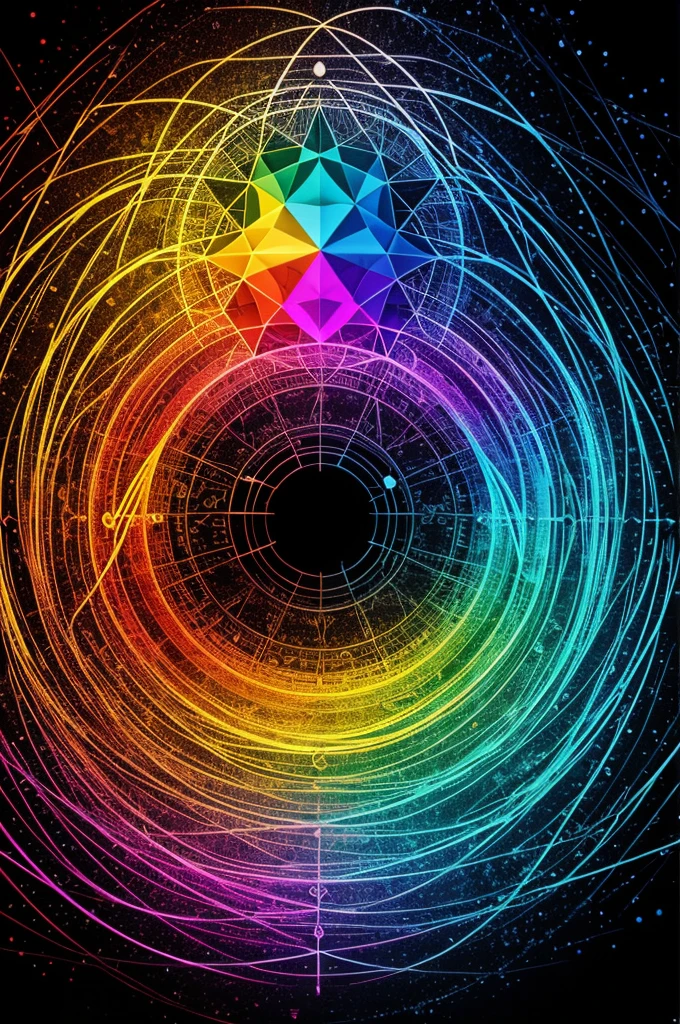 mathematics (Symbols), striking, many colors, abstract, beautiful