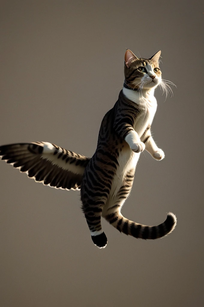 a flying cat