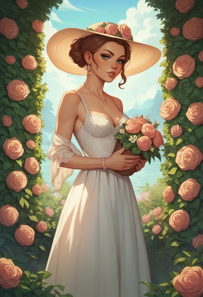 Floral garden outfit