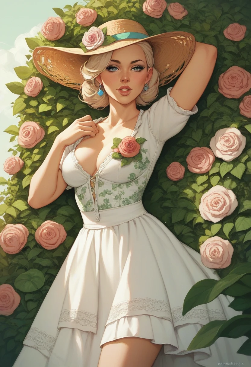 Floral garden outfit