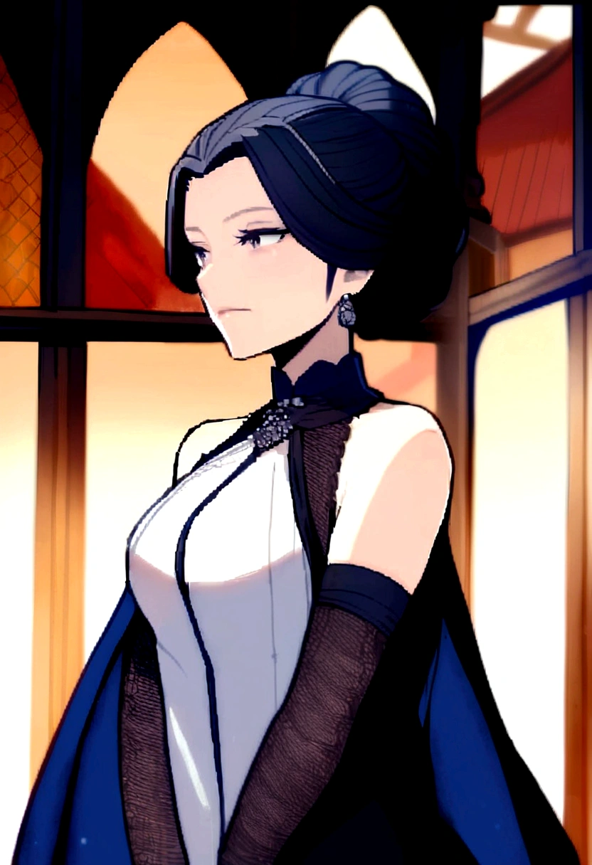 make an older woman, 35 year old guy, with a crown on his head and holding a sword