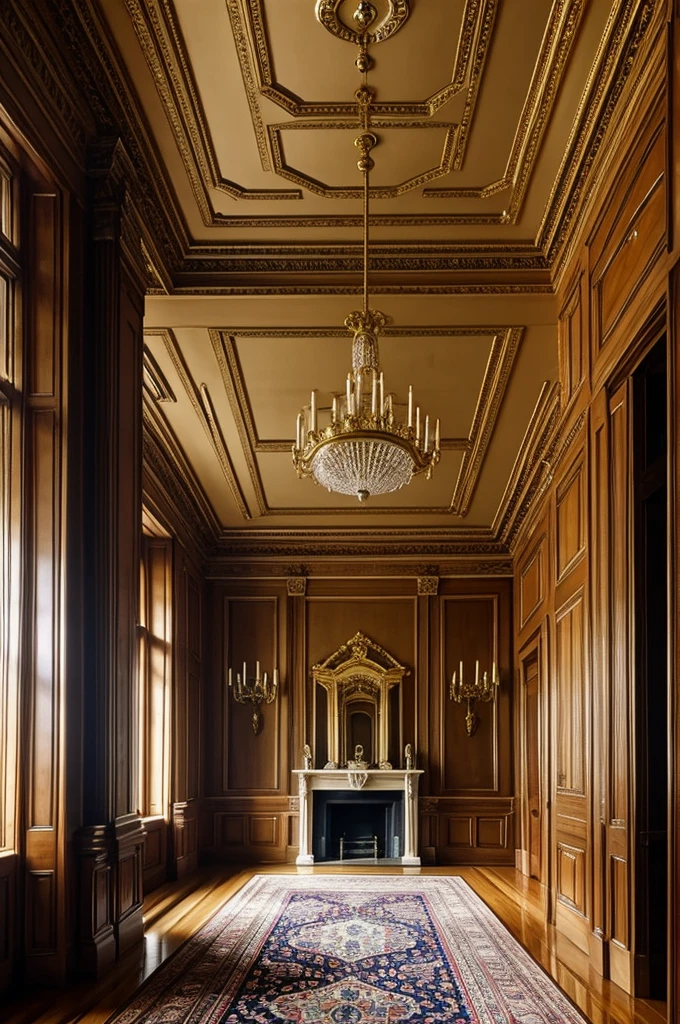 The interior of a mansion