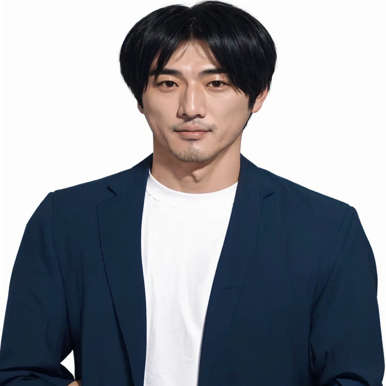 Arabian man wearing a blue jacket and white shirt taking a photo, tanaka suguru, toru furuya, tomohiro shimoguchi, fukaya yuichiro, Kousuke Oono, masakazu katsura, makoto yukimura, yuya nagai, ((tatsuro yamashita)), daisuke tsutsumi
