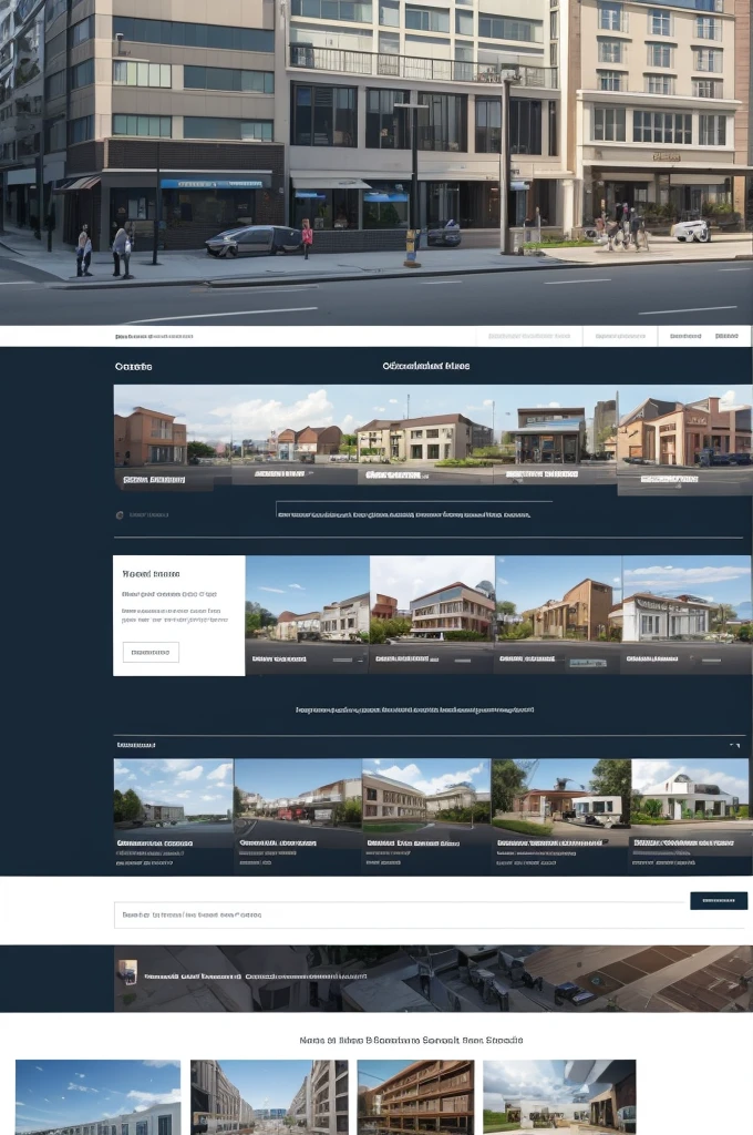 create a board "follow our social networks" for a real estate construction company