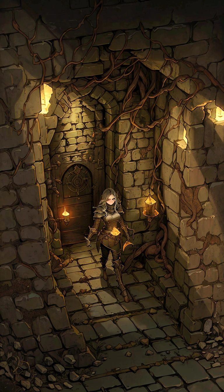 there is a dimly lit room with a stone floor and a door, in a dungeon background, dungeon background, inside a dungeon, ancient dungeon, ancient persian temple dungeon, fantasy dungeon, dungeons, dungeon, underground room, rustic throne room, creepy dungeon, rpg background, dimly lit underground dungeon, background art, light kingdom backdrop, shadowy castle background