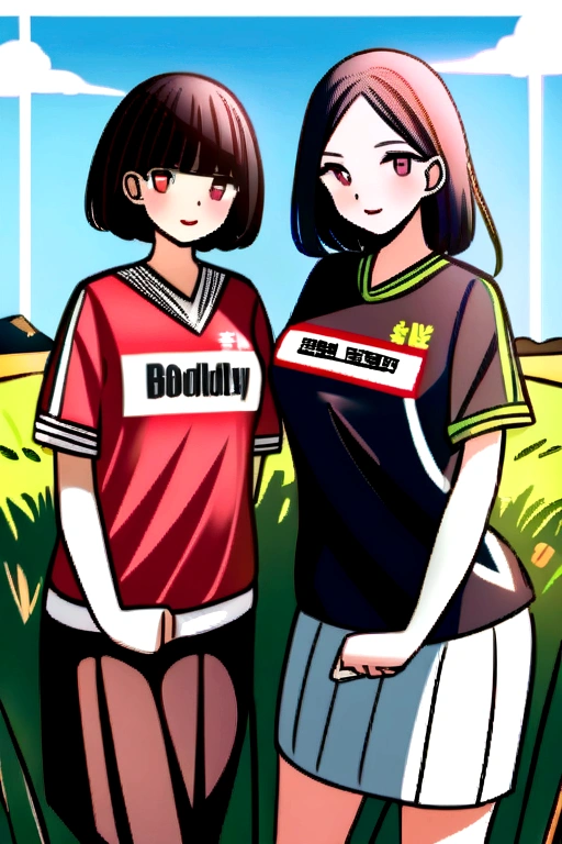 Roadside cross morning couple jersey Name ''Umesh" and Girl's Jersey "rina" is written boldly, create high quality full hd picture , Make sure name should be corrent in the image.