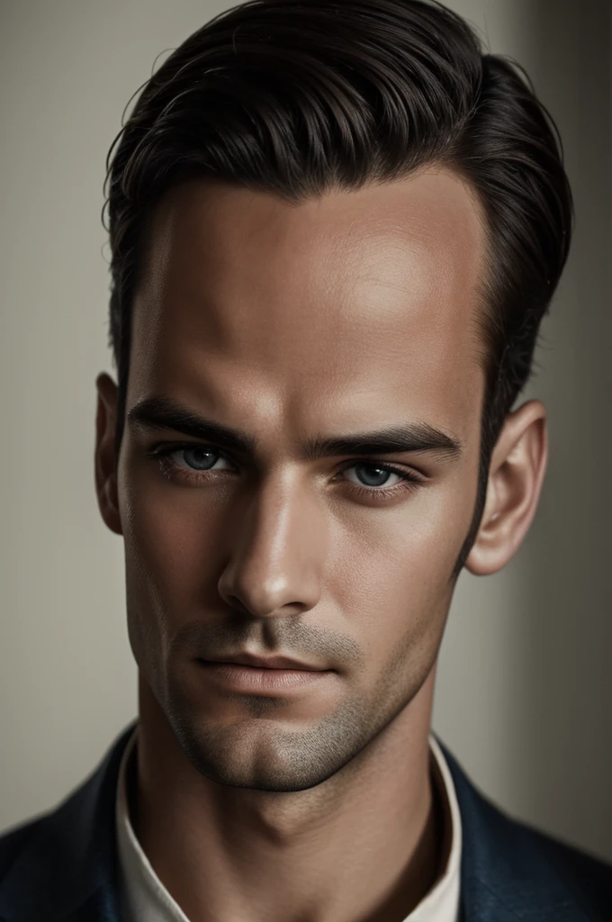 A photo of a hero, No mask, 1920s, Handsome, Delicate face, Looking at the camera, portrait, 8K Ultra HD, High quality exposure of his