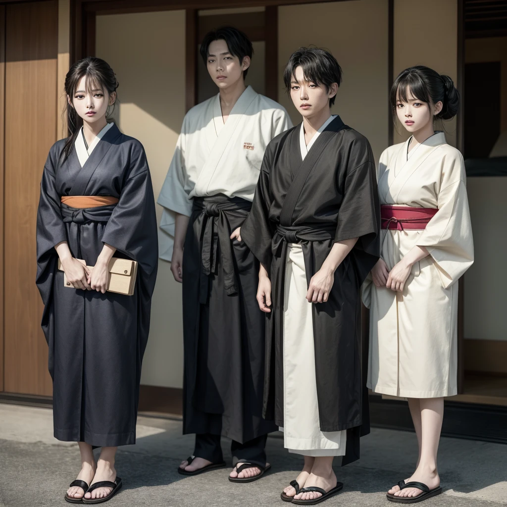 Lisa blackpink actress and kpop idol woman girl more realism in hair and clothing Noritoshi Kamo from Jujutsu Kaisen uses a traditional Japanese clothing consisting of a dark-colored kimono with black and white details. He wears a wide obi around his waist and traditional Japanese sandals., known as zori. His hair is black and is combed back in an elegant, polished style.. He has a sharp face and severe features that denote his disciplined and determined personality.. His appearance reflects his status as a member of a distinguished family in the world of jujutsu..In addition to the kimono, Noritoshi Kamo wears traditional Japanese sandals called geta. These sandals are made of wood and usually have a strap to keep the foot in place. In general, Noritoshi Kamo's clothing reflects his connection with traditional Japanese culture and his role as a character who follows the customs and traditions of his country..Create an image of Noritoshi Kamo from Jujutsu Kaisen but transformed into a woman with an elegant and mysterious style.What would Jujutsu Kaisen's Noritoshi Kamo look like as a powerful witch in a female image?Imagine Noritoshi Kamo from Jujutsu Kaisen transformed into a femme fatale with a surprising costume design.Create a feminine and sophisticated version of Noritoshi Kamo from Jujutsu Kaisen with a touch of magic and mystery.What would Noritoshi Kamo from Jujutsu Kaisen look like if she were a woman with a unique and charming style in a striking illustration?