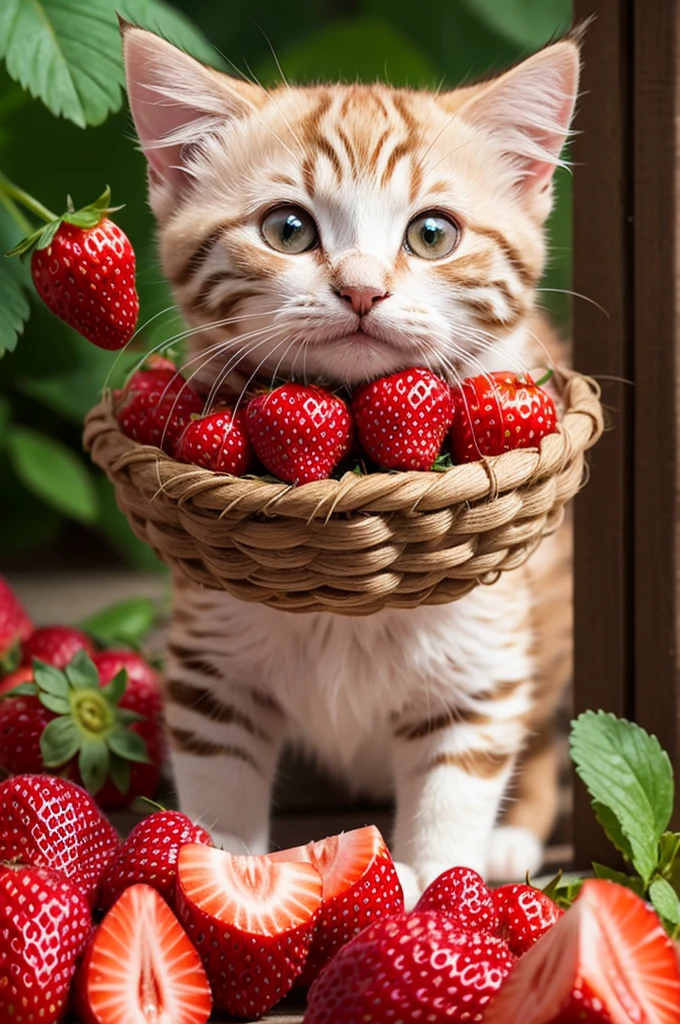 Strawberry kitten