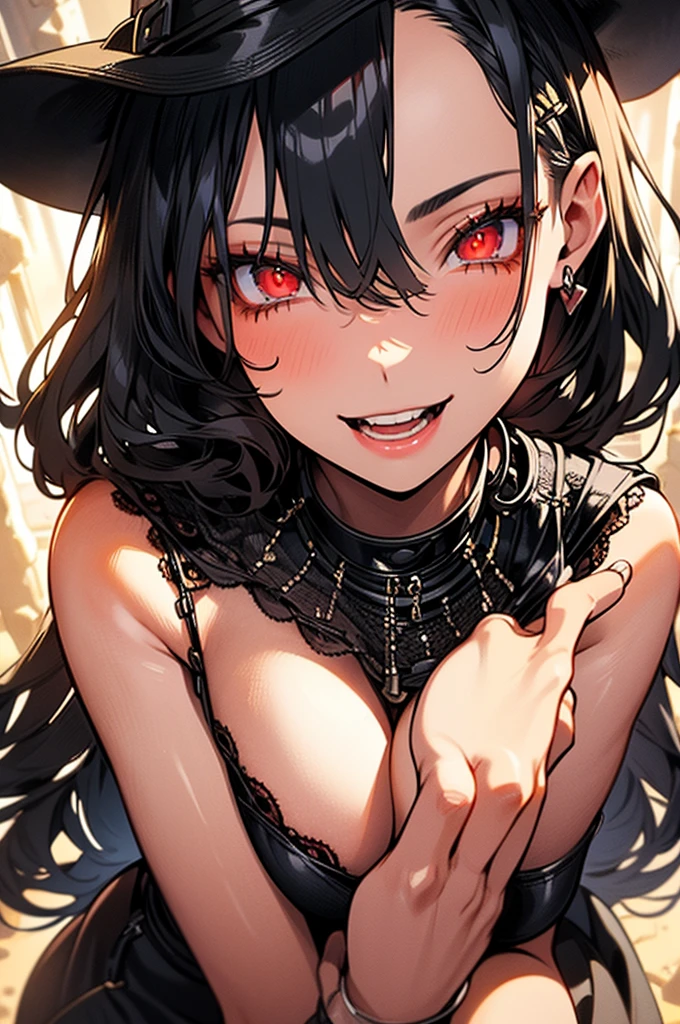 (Highest quality:1.2, Very detailed, Latest, Vibrant, 超High resolution, High Contrast, masterpiece:1.2, Highest quality, Best aesthetics), (((1 girl))), Carefully drawn oral cavity, Beautiful female mouth, Beautiful teeth alignment, Detailed depiction of the back of the throat, Glossy lips, Rouge, Stick your tongue out, Oral mucosa, saliva, (Close-up of the mouth:1.1, Front view), Off the shoulder, Beautiful décolleté, Obscene, Foster a sense of inferiority, Obscene eyes, Lewd smile, Professionalism, Bright colors, High resolution, correct perspective, (Soft focus throughout).