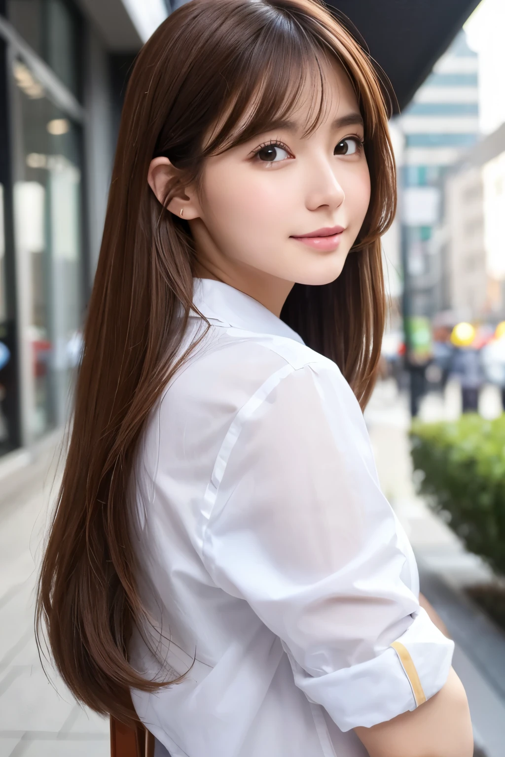 busy、Not very feminine、Brown Hair、bright、Naivety、company employee、daily