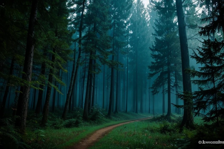 mysterious place in the depths of the forest