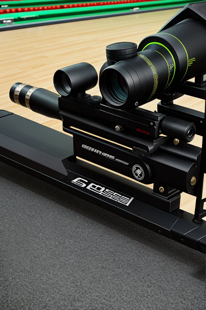 Bowling rifle scope crosshairs