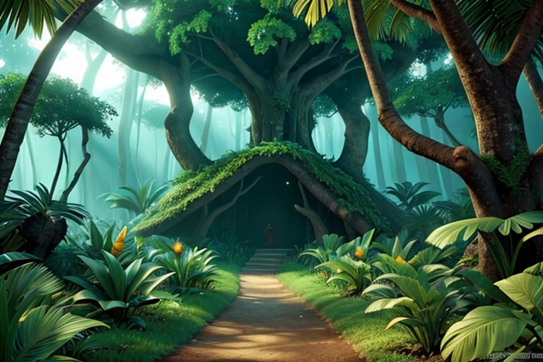 mysterious place deep in the tropical forest
