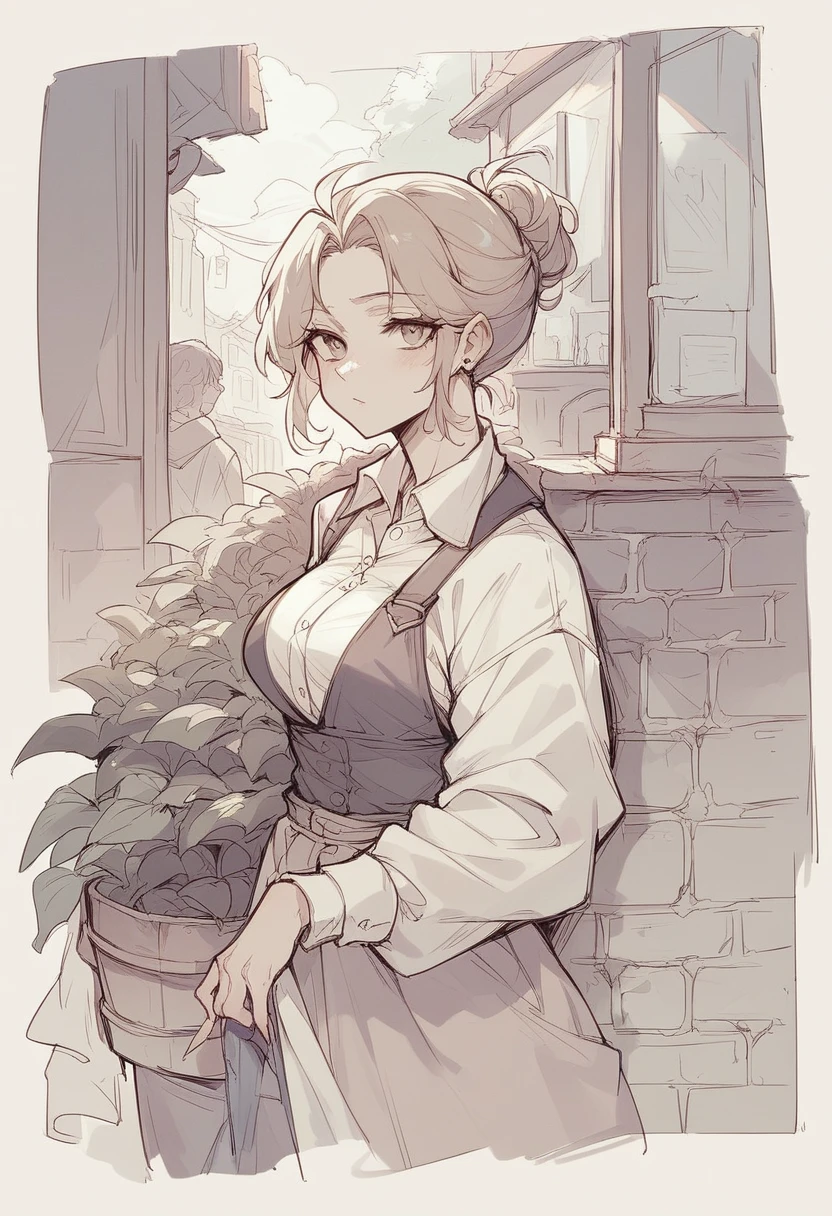Sketch of a Venice street