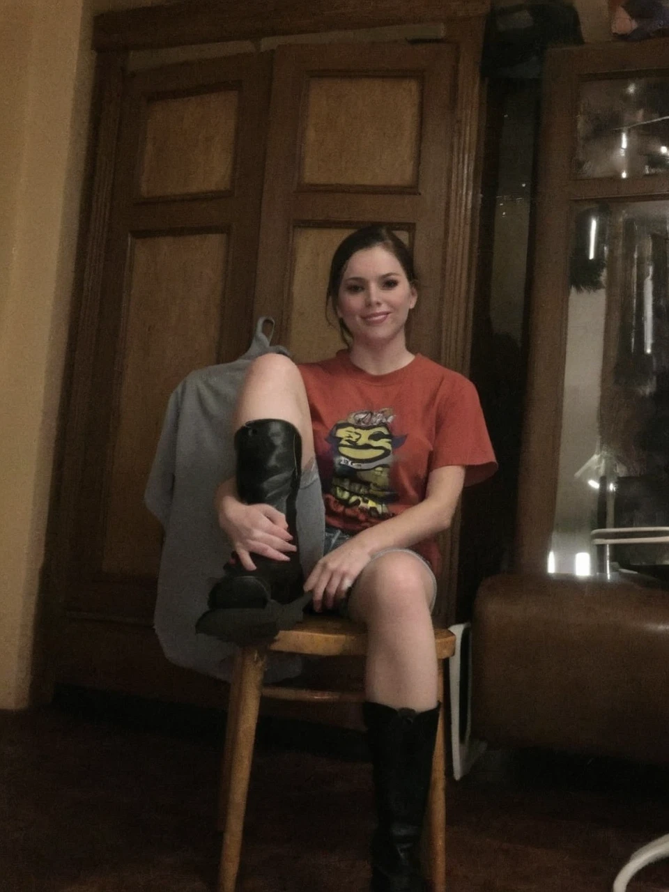 Her getting pounded by a big white cock