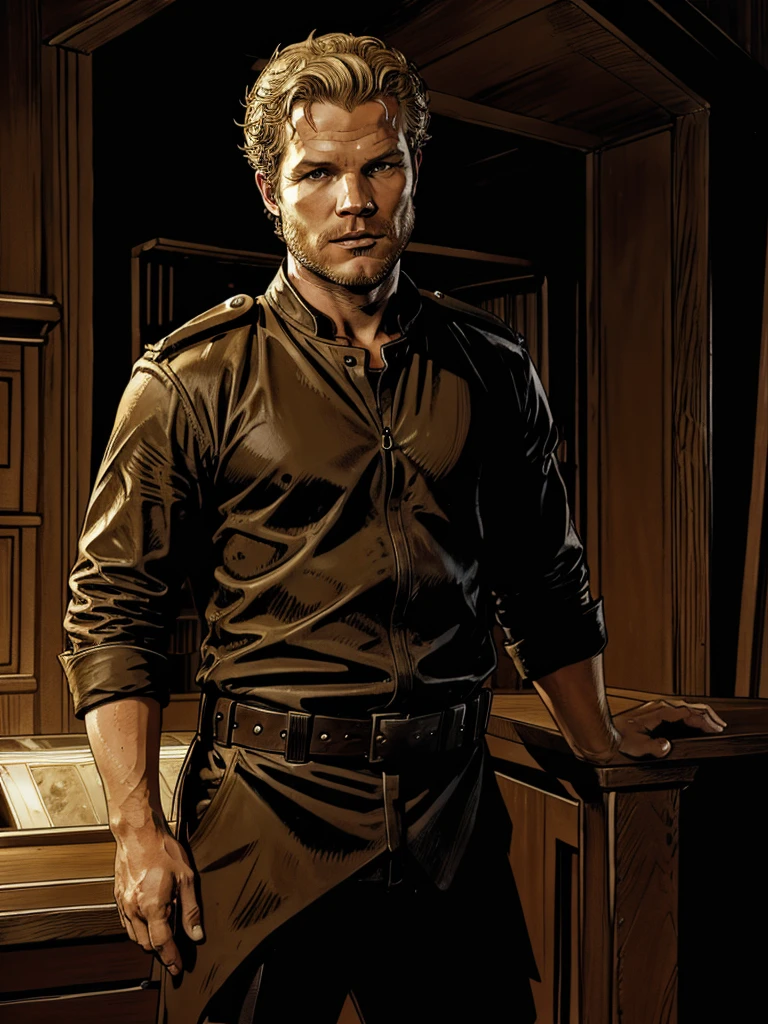Christopher Egan as Captain David Shepherd ( TV series "Kings "