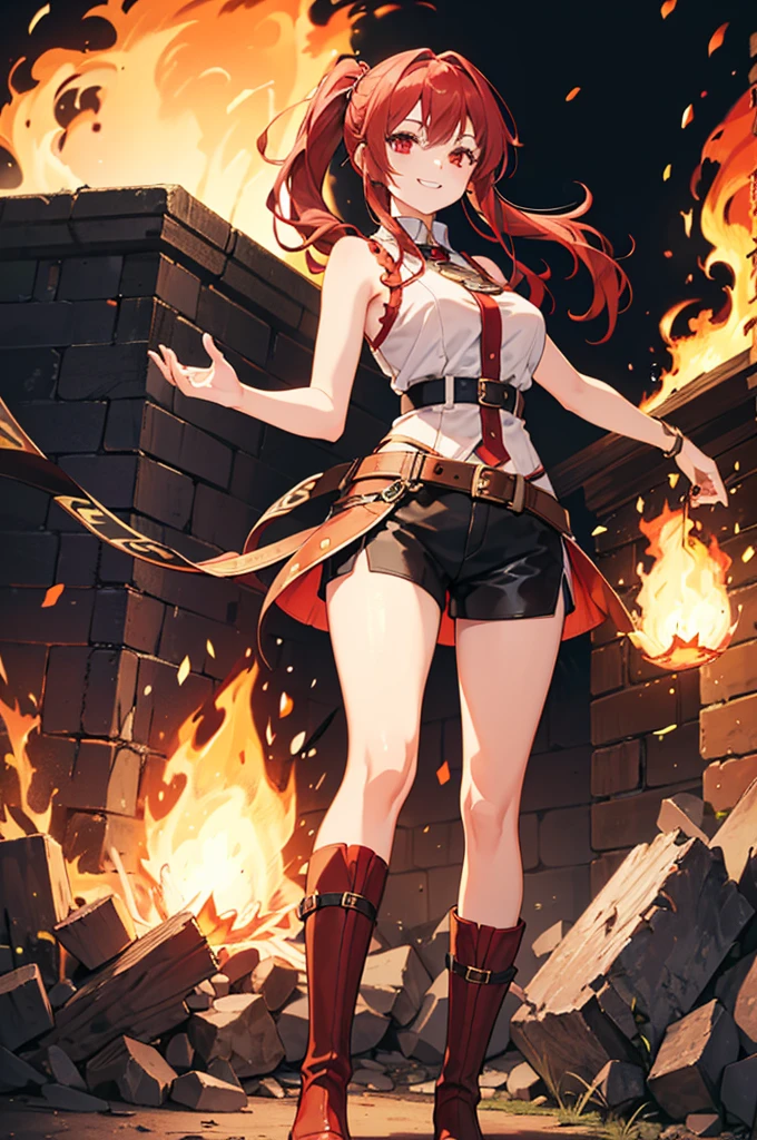 Megumin ((best quality)), ((masterpiece)), (detailed), ultra detailed, a girl, solo look, looking at the viewer, (interview: 1.3), beam, belt, black hair, brown hair, cape, collar, diffraction_spikes, dress, eyebrows visible through hair, fingerless gloves, gloves, glitter, glowing weapon, hat, megumin, open mouth, red dress, red eyes, short hair, small breasts, solo, personal witch hat, correct anatomy,  masterpiece, best quality, (masterpiece), (best quality: 1.4), (ultra highres: 1.2), (hyper-realistic: 1.4), (photorealistic: 1.2)